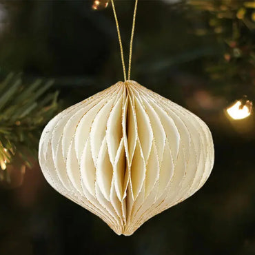 6Pcs Honeycomb Paper Ball Decorations – Mini Hanging Ornaments for Weddings, Parties, Home & Christmas Tree Decor