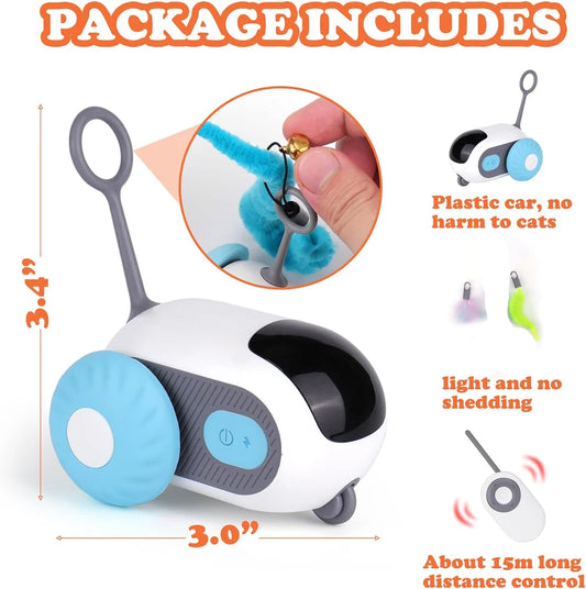 2-in-1 Smart Remote Control Cat Toy Car