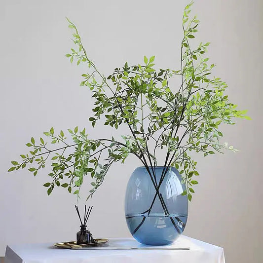 Artificial Single Branch3Forsythia Artificial Green Plant Forest Style Home Hotel Decoration Green Plants Artificial Flowers Sim