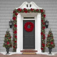 1.5/3m 3D Christmas Festive Reindeer Shaped Battery Operated String Lights Indoor Decorative LED Lights for Christmas Tree Decor