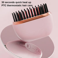 Mini Hair Straightening Comb Wireless Charging Portable Multifunctional Hair Care Not Hurt Hair Styling Comb Hair Straightener