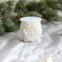 10M/Roll Pearl Chain Christmas Decorations Christmas Tree Pendant for Home Room Decor Party New Year DIY Gift Ornament Accessory