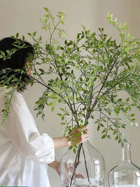 Artificial Single Branch3Forsythia Artificial Green Plant Forest Style Home Hotel Decoration Green Plants Artificial Flowers Sim