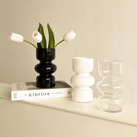 Black Glass Vase Medieval Decoration Living Room Dining Room Flower Arrangement Home Decoration Accessories