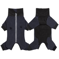 Winter Fleece Overalls for Small Dogs Closed Stomach Warm Dog Clothes Soft Pet Coat Jumpsuit for Male Female Dogs Cuttable Belly