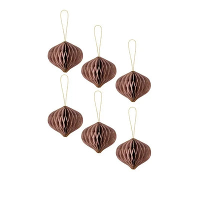 6Pcs Honeycomb Paper Ball Decorations – Mini Hanging Ornaments for Weddings, Parties, Home & Christmas Tree Decor