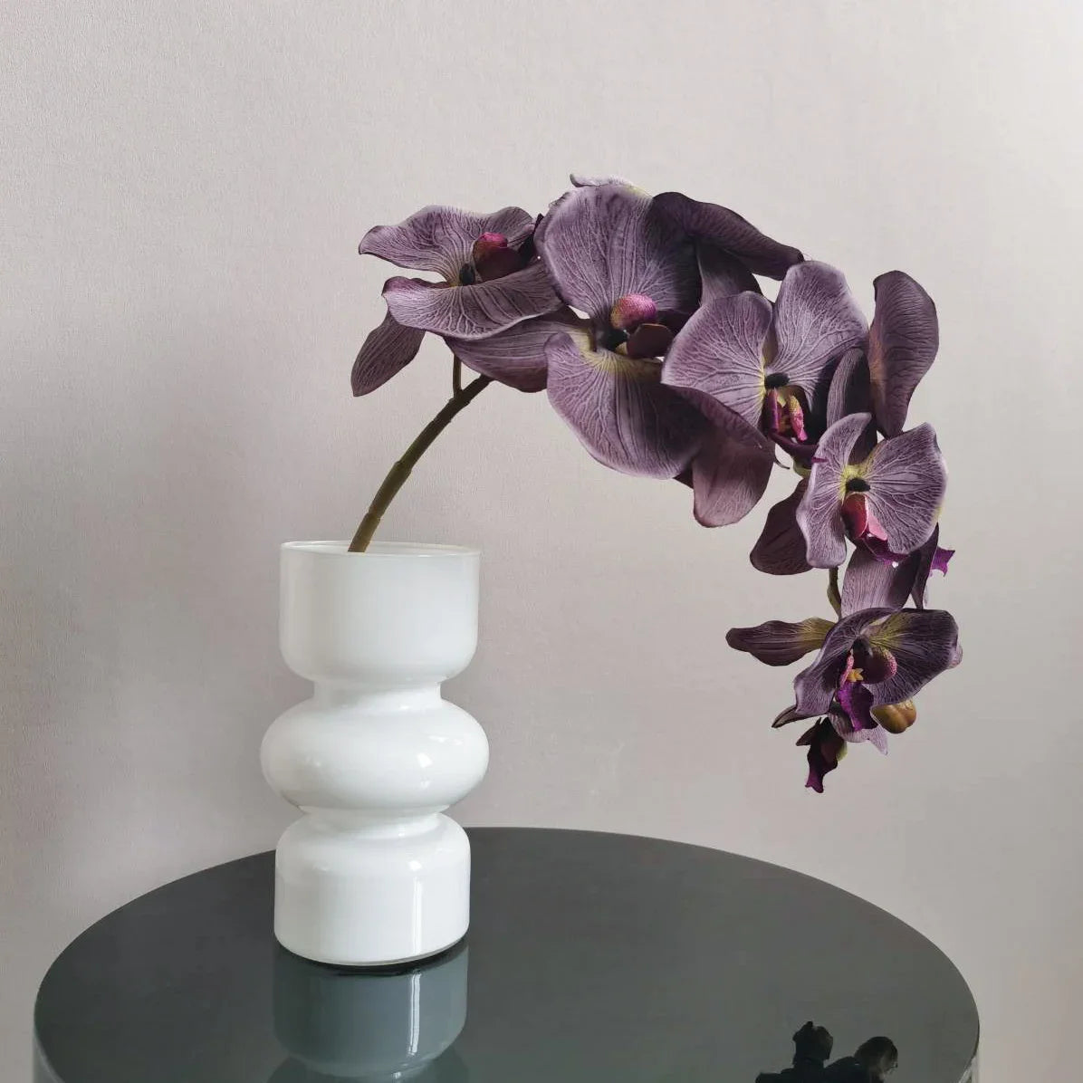 Black Glass Vase Medieval Decoration Living Room Dining Room Flower Arrangement Home Decoration Accessories