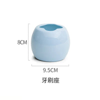 European Color Ceramic Bathroom Set Tooth Brushing Cup Lotion Bottle Soap Dish Bathroom Accessories Couple Mouthwash Cup Gifts