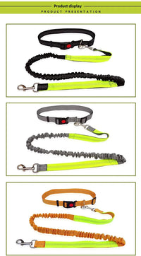 Hand Free Dog Leash for Pet Walking  Dog Accessories Running Jogging Adjustable Dog leash Waist Belt Chest Strap Traction Rope