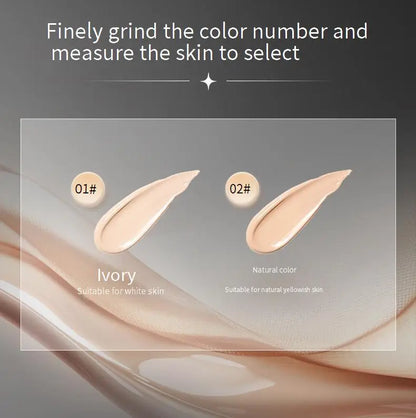 LIFE GIRLS Water Cream Foundation Stick 2-in-1 w/Brush｜Buildable Dewy Glow｜Korean Glass Skin Makeup｜Long Lasting & Travel Friend