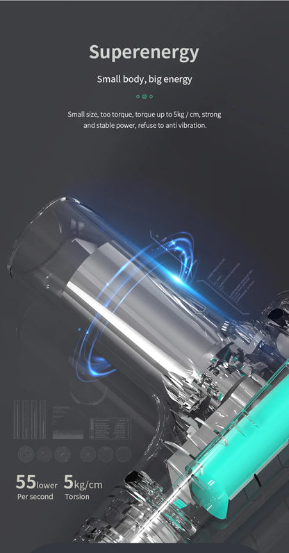 Massage Gun Portable Percussion Pistol Massager For Body Neck Deep Tissue Muscle Relaxation Gout Pain Relief Fitness