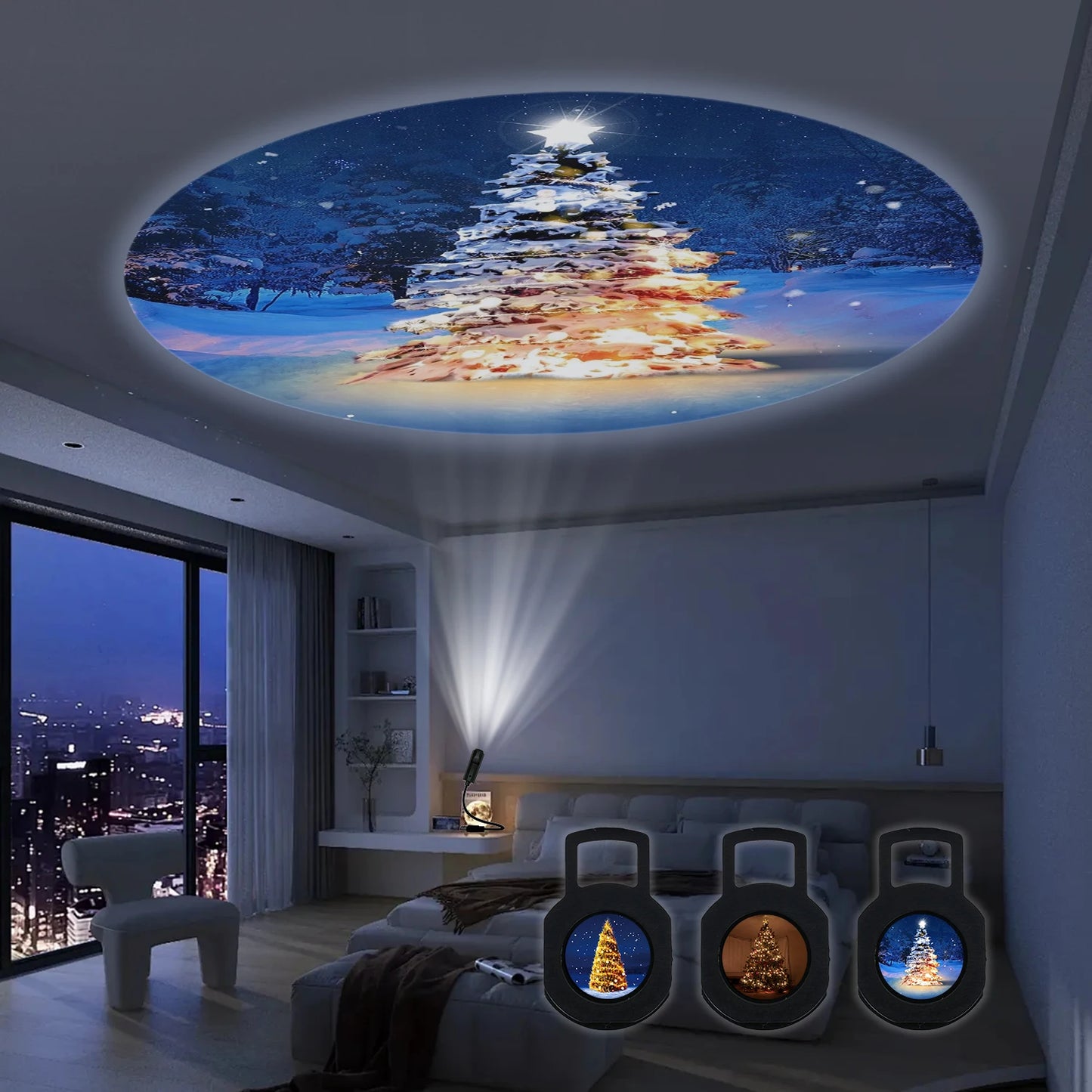Christmas tree projection light