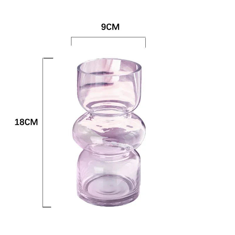 Black Glass Vase Medieval Decoration Living Room Dining Room Flower Arrangement Home Decoration Accessories