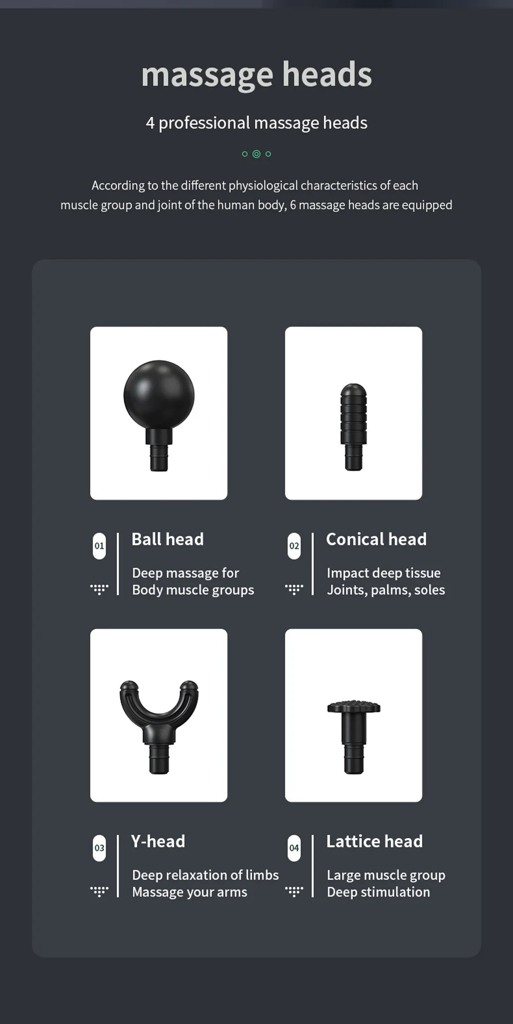 Massage Gun Portable Percussion Pistol Massager For Body Neck Deep Tissue Muscle Relaxation Gout Pain Relief Fitness