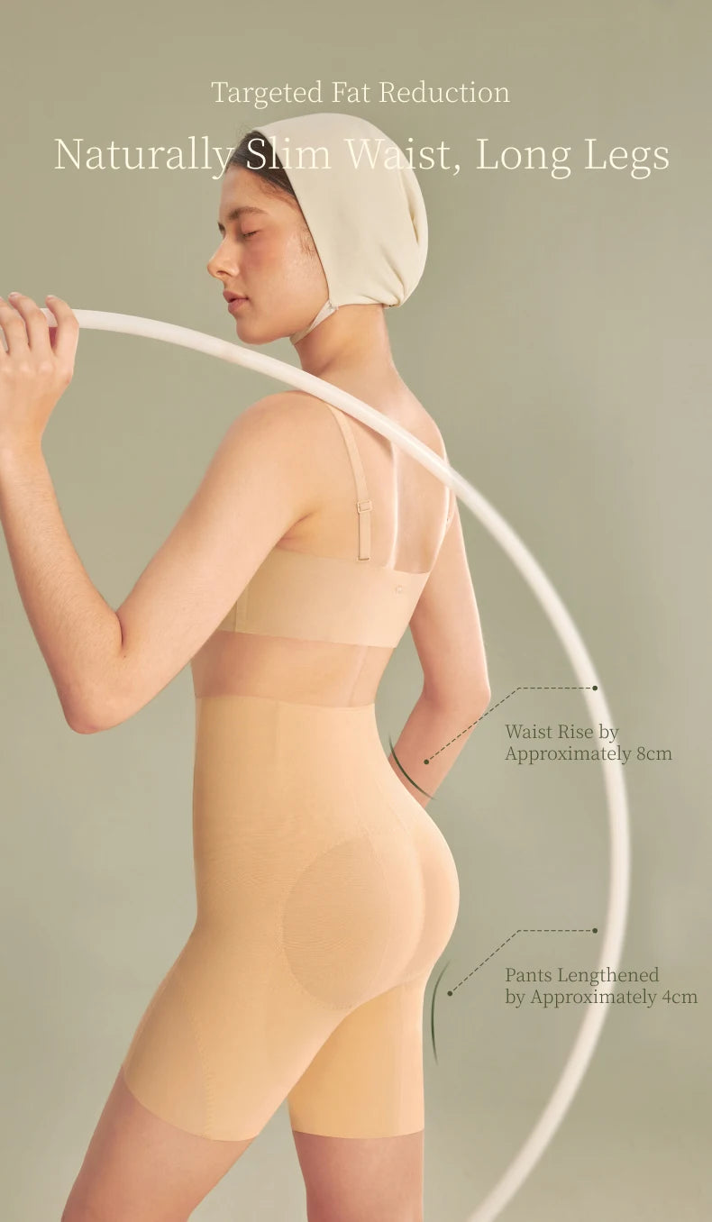 SUJIIN Shapewear for Women Seamless High Waist Shapewear 3D Butt Lifting Tummy Control Shorts Faja Body Shaper Underwear N164