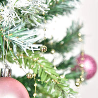 10M/Roll Pearl Chain Christmas Decorations Christmas Tree Pendant for Home Room Decor Party New Year DIY Gift Ornament Accessory