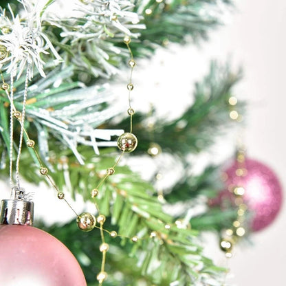 10M/Roll Pearl Chain Christmas Decorations Christmas Tree Pendant for Home Room Decor Party New Year DIY Gift Ornament Accessory