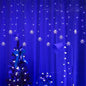 Christmas Decor Snowflake Window Curtain Garlands Led Icicle Fairy Lights  Outdoor Garland for Home Party Garden New Year Decor
