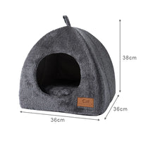 Winter Warm Cat Bed Comfortable Foldable Cat's House Plush Pet Soft Bed Sofa for Small Medium Dogs Cats Puppy Sleep Cushion Nest