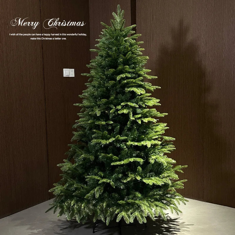 Pre-Lit Mixed PVC Christmas Tree – Dense Branches, LED Lights, Large Holiday Xmas Tree for Home Christmas Decoration