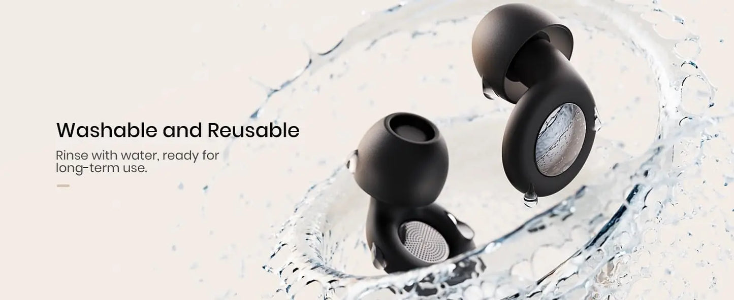 Silicone Ear Plugs for Sleeping Noise Cancelling Hearing Protection Reusable Earplugs for Sleep Focus Concerts Work Study