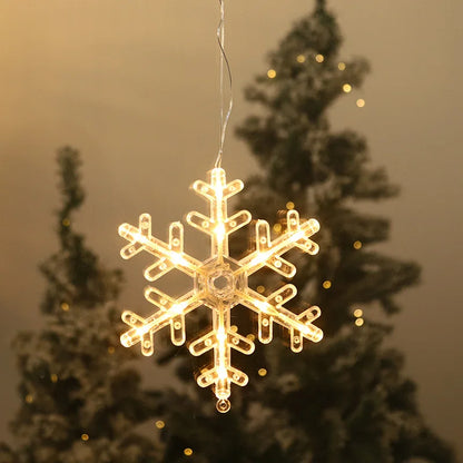 Christmas decoration lamps, hanging lights, suction cup lights, window decoration, interior decoration, New Year decoration