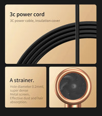 Salon Hair Dryer 2000W Professional Hot Cold Air Brush Negative Ionic Blow Dryer Strong Power 5th GearHairdryerblowdryerwithcomb