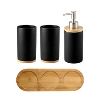 Ceramic Bathroom Accessories Set Fashion Soap Dispenser Toothbrush Holder Tumbler Ceramic Household Bathroom Product