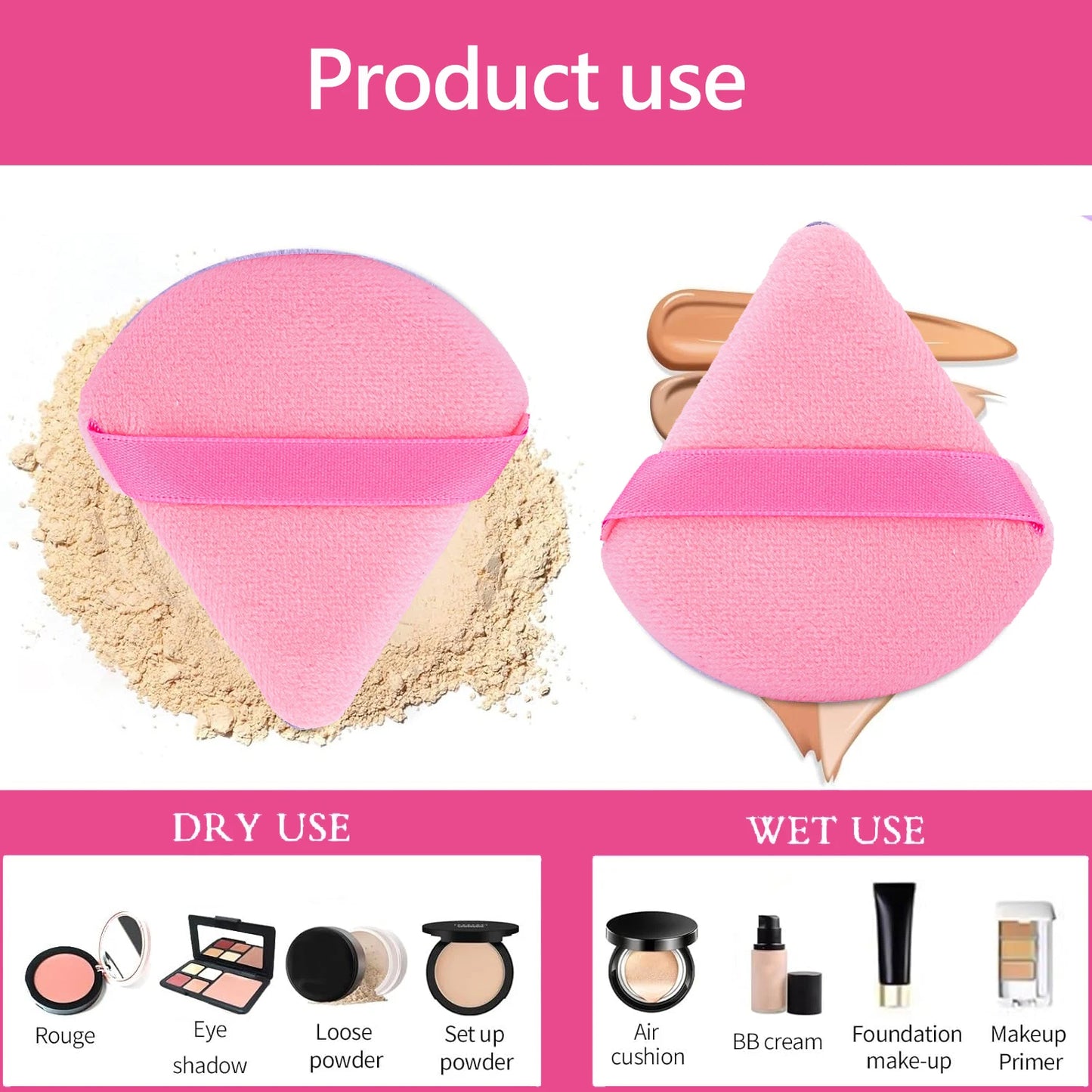 Makeup Brushes and Sponges Set, Pink Makeup Puff,  Headband, Wristband Remover ,  8-16mm DIY Eyelash Extension Kit makeup tool