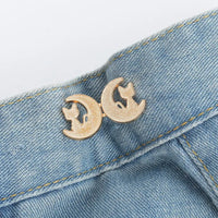 Jeans Button Adjustable Clips for Pant Skirts Waist Tightener Buckle Snap Button Adjuster Butterfly Pin Button Clothing Supplies