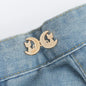 Jeans Button Adjustable Clips for Pant Skirts Waist Tightener Buckle Snap Button Adjuster Butterfly Pin Button Clothing Supplies