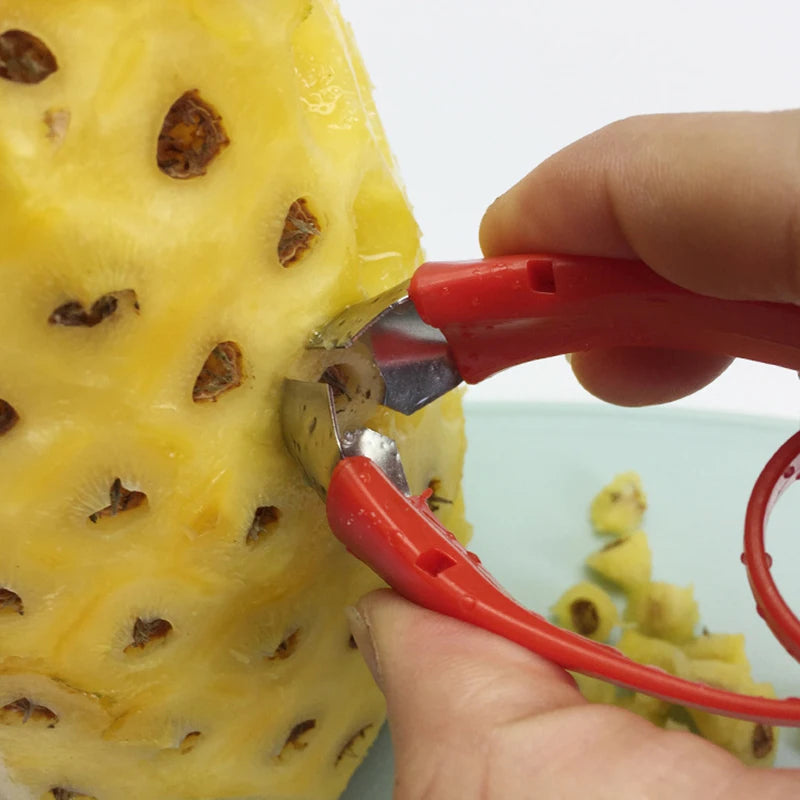 Roestvrij Staal Beroep Ananas Eye Peeler Cutter Zaad Remover Clip Pincet Fruit Slicer Gereedschap Keuken Gadget Voor Thuis