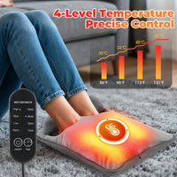 USB Winter Electric Foot Heating Pad Under Desk Household Foot Warmer Heater Soft Plush Foot Warming Thermostat Mat Warm Pad
