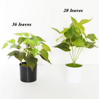 Artificial Plants Bonsai Fake Small Green Plant Plastic Simulation Grass Hotel Office Decoration Greening Wedding Floral No Pot