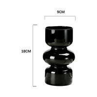 Black Glass Vase Medieval Decoration Living Room Dining Room Flower Arrangement Home Decoration Accessories