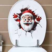 Christmas Toilet Sticker Merry Christmas Decoration for Home 2025 Pendant Xmas Sticker Ornament Navidad Natal New Year Gift 2026