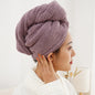 Dry Hair Cap Drying Hair Towel  Microfiber Hair Drying Wrap Strong Water Absorbent Triangle Shower Hat Wiping Hair Towel Tool