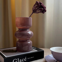 Black Glass Vase Medieval Decoration Living Room Dining Room Flower Arrangement Home Decoration Accessories