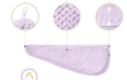 Dry Hair Cap Drying Hair Towel  Microfiber Hair Drying Wrap Strong Water Absorbent Triangle Shower Hat Wiping Hair Towel Tool