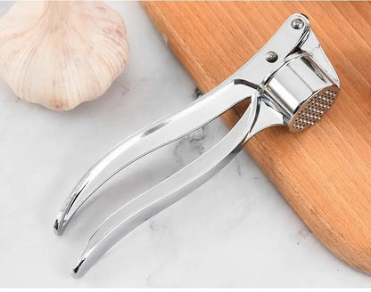 Garlic Press Anti-Skid Thickened Garlic Clip Multifunctional Zinc Alloy Stainless Steel Manual Pull Type Garlic Punch
