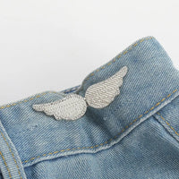 Jeans Button Adjustable Clips for Pant Skirts Waist Tightener Buckle Snap Button Adjuster Butterfly Pin Button Clothing Supplies
