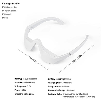 EMS Redlight Eye Massage Eyes Beauty Device Removal Dark Circles Anti-eye Wrinkles Fatigue Relief