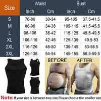 Men's Shapewear Slimming Body Corset Vest Shirt Compression Abdomen Tummy Belly Control Slim Waist Cincher Underwear Sports Vest