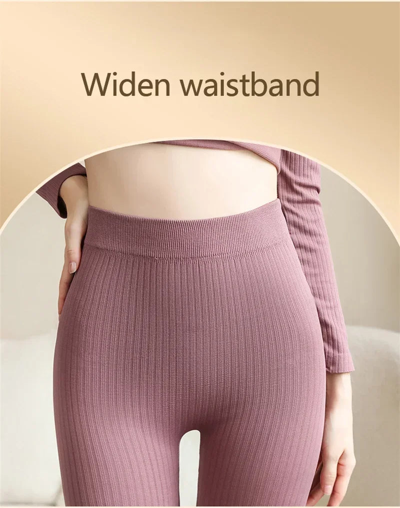 Warm Women's Thermal Underwear Sexy Ladies Intimates Long Johns Women Shaped Sets Female Middle Collar Thermal Shaping Clothes