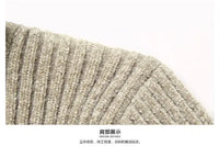 New Casual Men's Turtleneck Sweater in Winter Knitted Trendy High-end Thickened Slim Base Warm