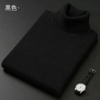 Turtleneck Men Pullover Cashmere Cotton Blend Knitted Sweater 2025 Autumn Winter  Daily Basic Warm Turtle Neck Jumper Pull Homme
