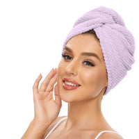 Dry Hair Cap Drying Hair Towel  Microfiber Hair Drying Wrap Strong Water Absorbent Triangle Shower Hat Wiping Hair Towel Tool