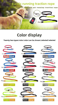 Hand Free Dog Leash for Pet Walking  Dog Accessories Running Jogging Adjustable Dog leash Waist Belt Chest Strap Traction Rope