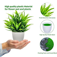 1pc Artificial Plants with Plastics Pots Perfect Greenery for Home DecorationsOffice Desk Living Room and Bedroom Decoration