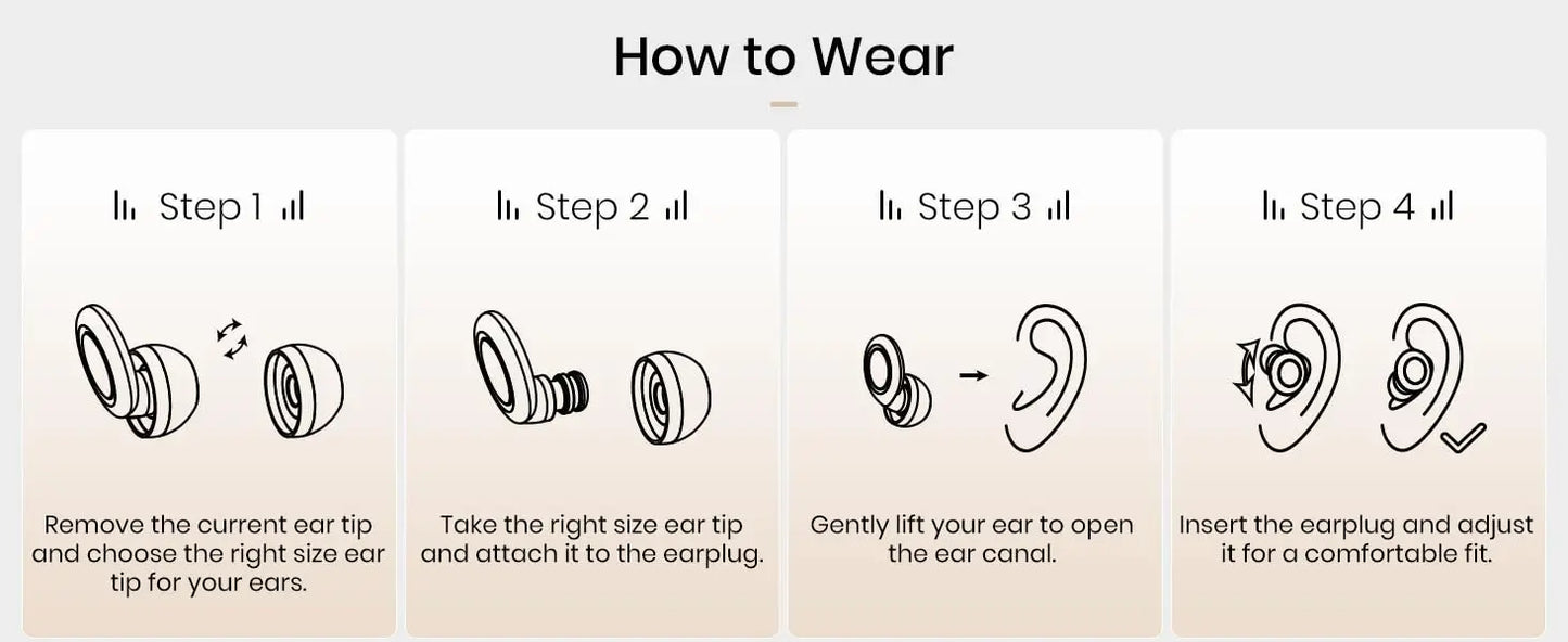 Silicone Ear Plugs for Sleeping Noise Cancelling Hearing Protection Reusable Earplugs for Sleep Focus Concerts Work Study